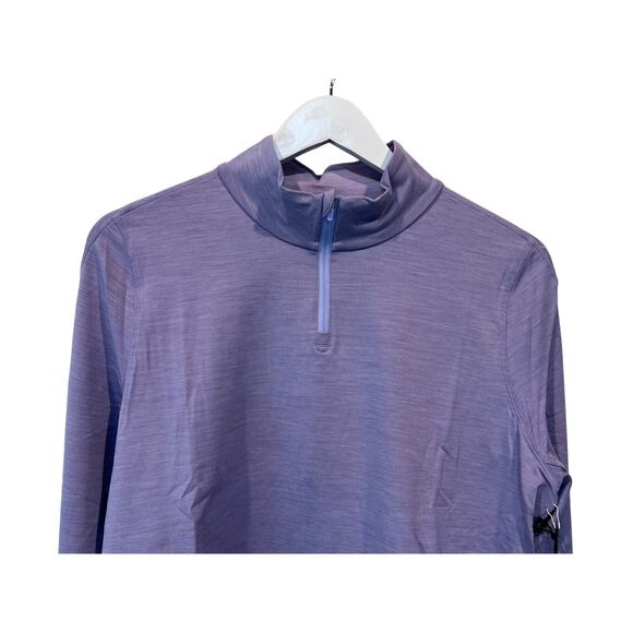 Allbirds Top Wmns XSmall Quarter Zip Pullover Sweatshirt Mid Layer Run Purple - Picture 4 of 13